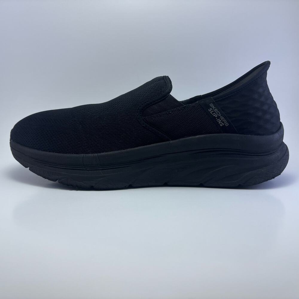 SKECHERS "D'Lux Walker" All Black Slip-Ins Shoes Men’s Size 12